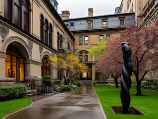 Elegant Courtyard of Historic Institution