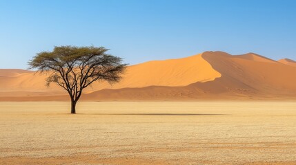 Naklejka premium Solitude of the Desert Landscape