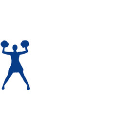 Cheerleaders silhouette