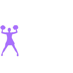 Cheerleaders silhouette