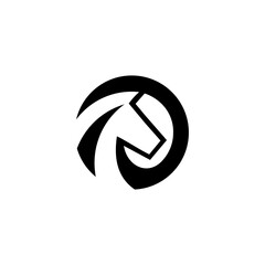 letter O horse logo
