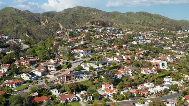Aerial drone view of Ventura California Pacific Ocean beach coast Los Angeles 10