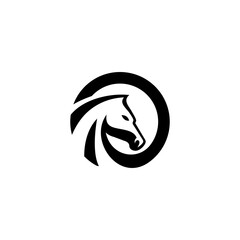 letter O horse logo