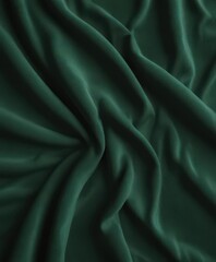 Fototapeta premium Deep emerald velvet fabric swatch Close-up texture shot , fabric swatch, texture, deep emerald