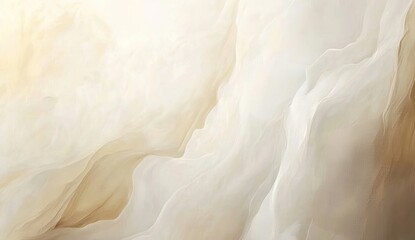 Obraz premium Soft, flowing, ivory fabric drapes elegantly. Delicate folds and subtle color variations create a soft, textured look