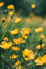 bright flowers on a white background