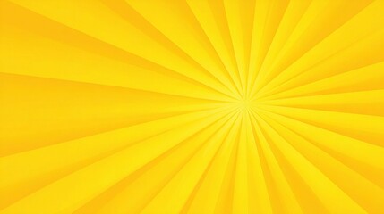 Bright Yellow Radiating Background for Cheerful Designs