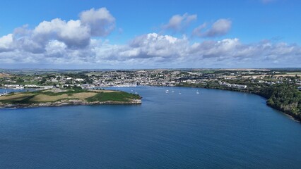 survol de la baie de Kinsale en Irlande près de Cork