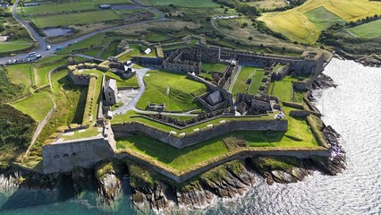 survol de la baie de Kinsale en Irlande près de Cork