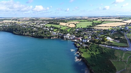 survol de la baie de Kinsale en Irlande près de Cork