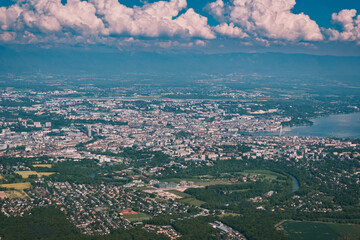 ville et campagne, Genève depuis le Salève