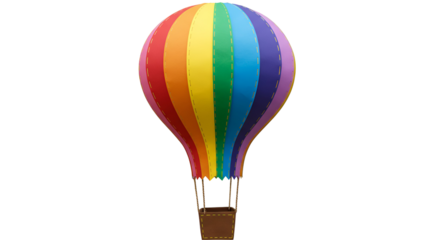 Balão de São João colorido em fundo transparente