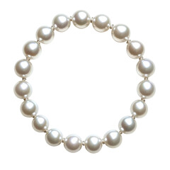 Pearl Necklace 61  isolated on a transparent background