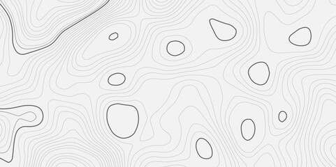A grayscale topographic map illustration with contour  circle lines showing elevation changes on a white background.