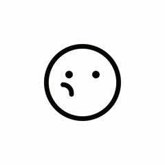 face frowning open icon sign vector