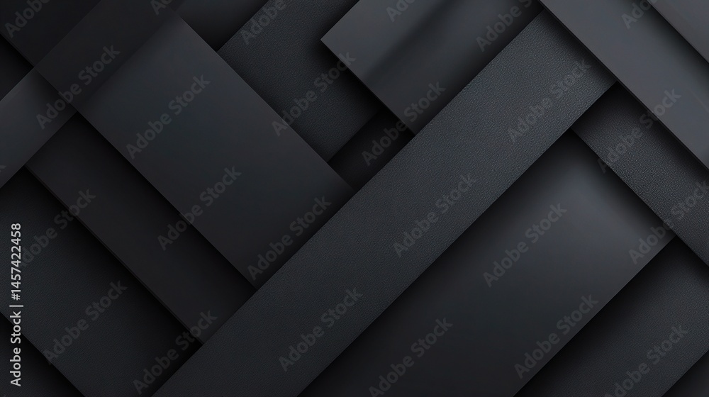 Poster dark minimalist background with overlapping diagonal shapes and layers
