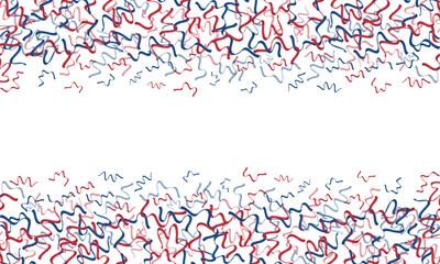 Ribbons Confetti 4th of July Border Frame Background