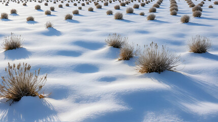 dry herbage on snow covered pattern