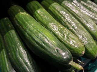 Fresh Green Cucumbers Ready for Healthy Cooking Options