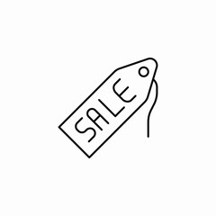 sale tag promotion icon sign vector