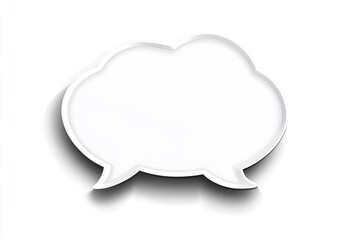 Fototapeta premium Empty speech bubble graphic