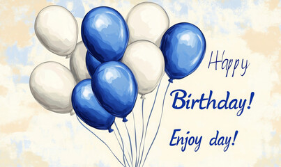 Happy Birthday design templates and background. AI generative.