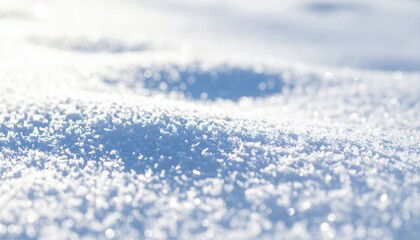 Fresh, glistening snow blankets the landscape, evoking a serene winter wonderland ideal for holiday greetings and cozy scenes.