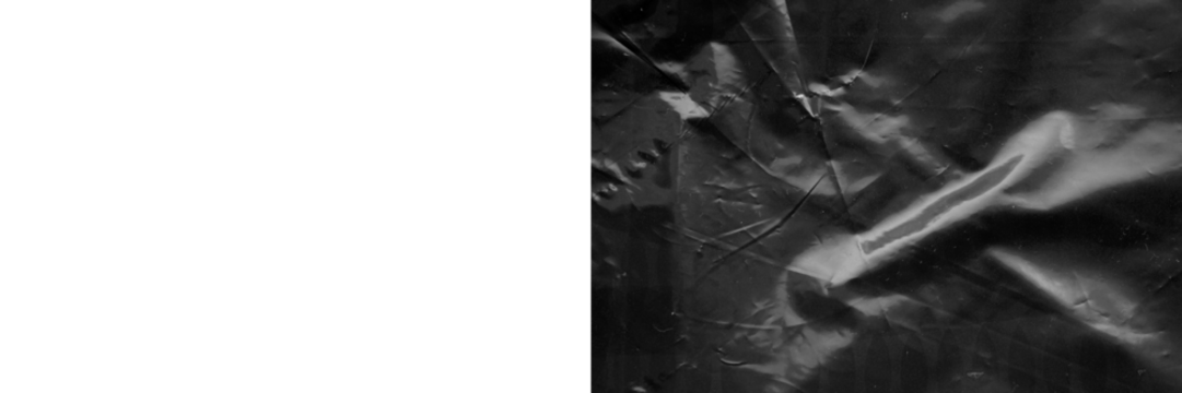 Crumpled plastic wrap texture overlay effect on transparent background