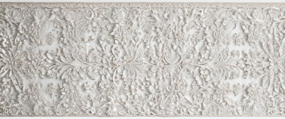Exquisite vintage lacework, rich texture, ornate design on pure white ,  overlay,  ornate