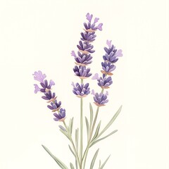 Naklejka premium Watercolor Mediterranean Herbs – Bay Leaves, Rosemary, Thyme, Sage, Oregano Clipart Set on White Background