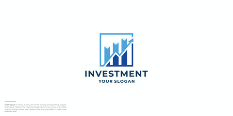 Fototapeta premium creative financial logo design inspiration.