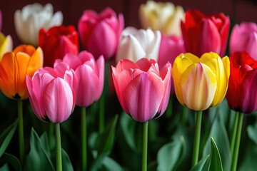 Obraz premium intricate textures and vibrant details of spring flowers
