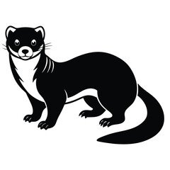 black cat vector illustration