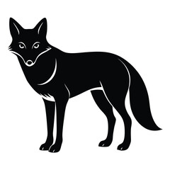 black fox silhouette