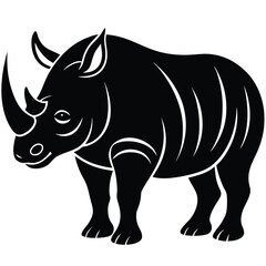 Obraz premium rhino isolated on white