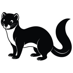 black cat vector illustration