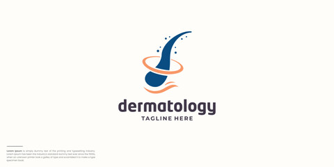 Vector hair treatment logo icon vector illustration design.