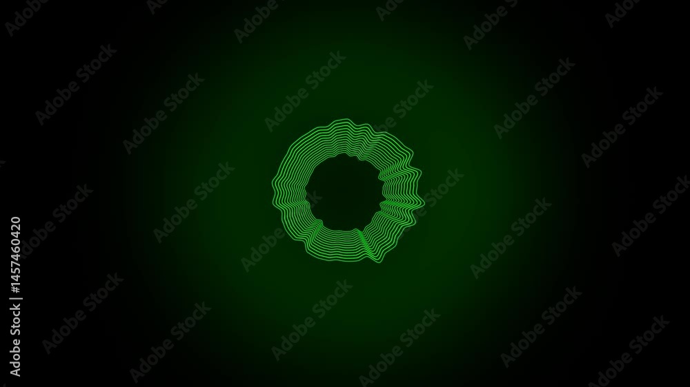 Poster wavy lines tech futuristic motion background. dynamic abstract line waving loop line. metaverse abst
