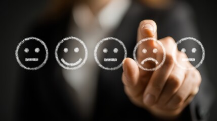 Business concept visualizing customer service satisfaction through efficient support, positive feedback, and client success stories that reflect business growth