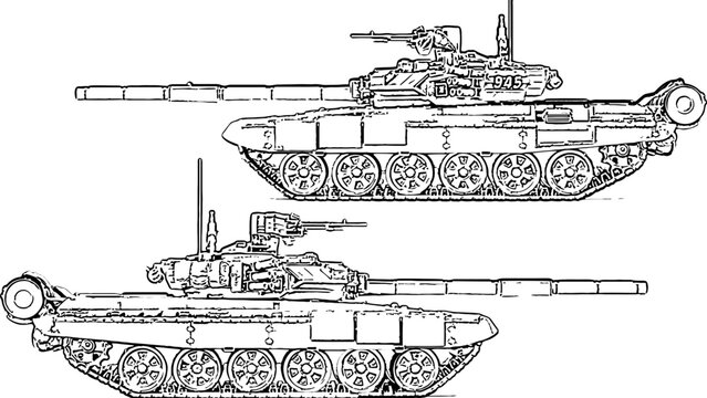 Russian tank t-90