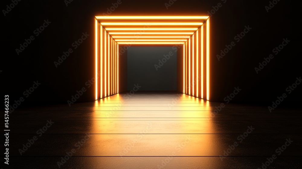 Poster in a 3d conceptual image, a state-of-the-art data center is illustrated, comprising rows of rack ser