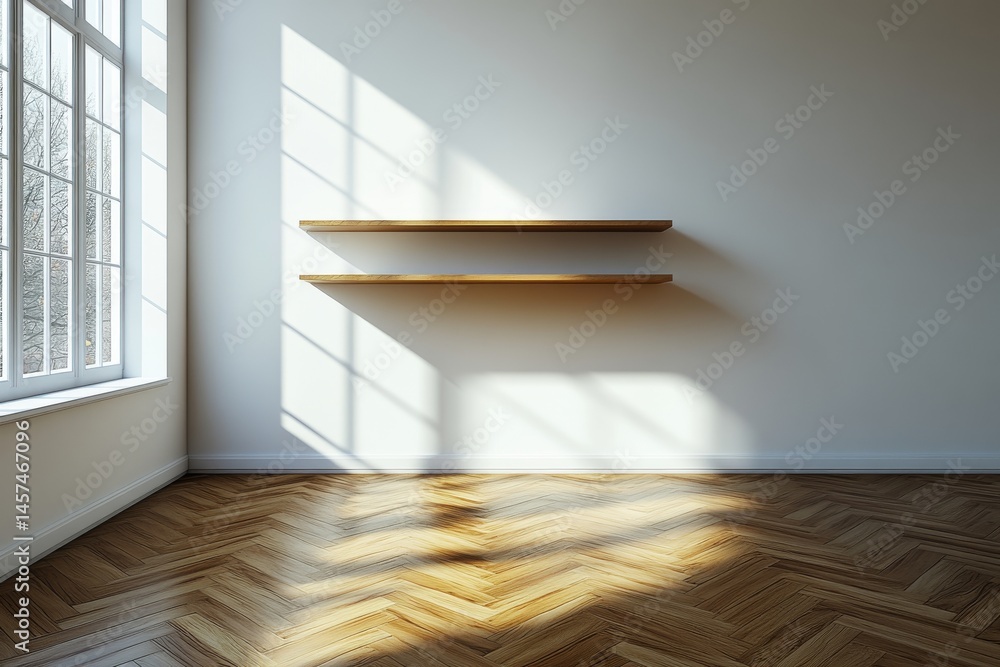 Poster for showcasing products effectively, a blank white studio setting is recommended, as it includes a f