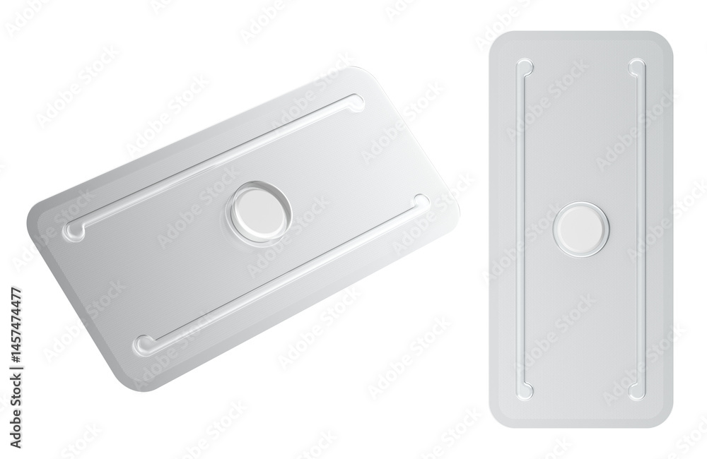 Poster emergency contraceptive pill. 3d rendering isolated on transparent background