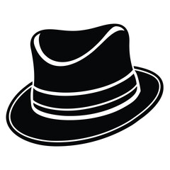 black hat isolated on white