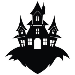 haunted house vector illustration