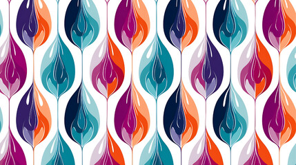 Abstract colorful backdrop design with seamless bright lines and swirling waves of hot orange, red, and yellow flame patterns