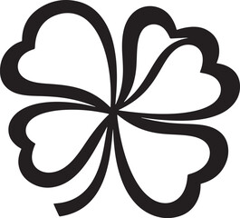four leaf clover isolated flower