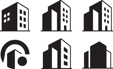 Naklejka premium set of buildings vector