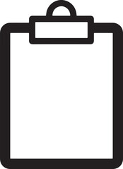 clipboard with blank paper