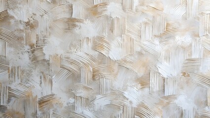 Subtle White Oil Brushstroke Wallpaper